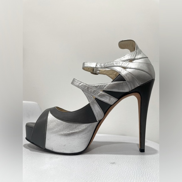 Brian Atwood Open Toe Pumps sz 8.5 - Picture 9 of 11